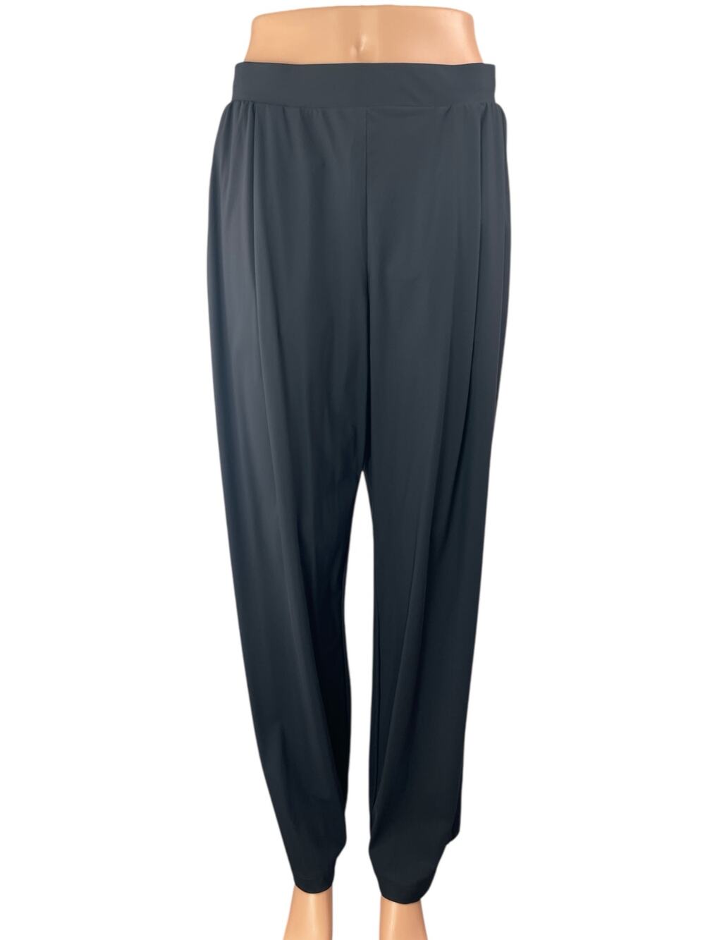 Uniqlo Black High Rise Dropped Crotch Lounge Jogger Track Harem Trouser Pants M
